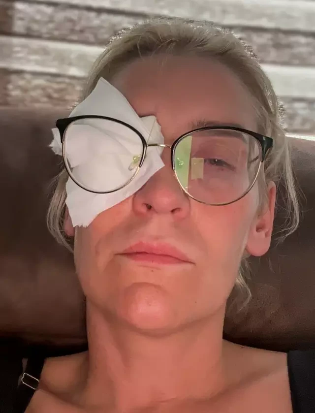 Fortunately, Katie's vision returned and she is now a lot more careful.