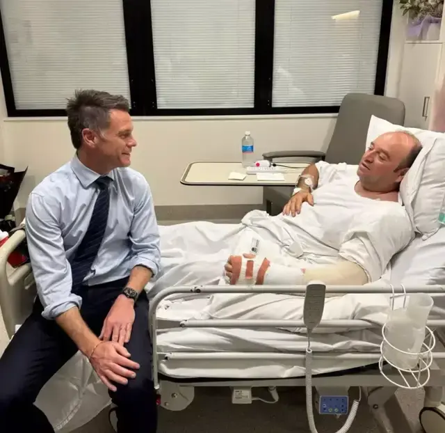 He's been visited by the Premier of New South Wales, Chris Minns.
